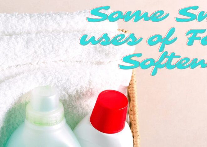 Few Suprising Alternative uses of Fabric Softener