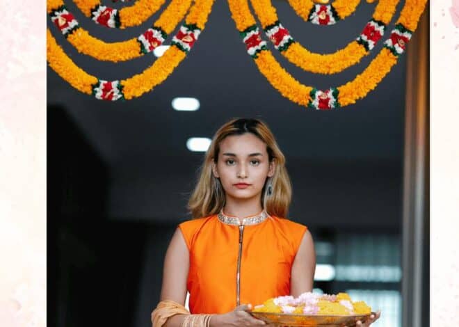Storing Pooja Flowers in Clay Pots