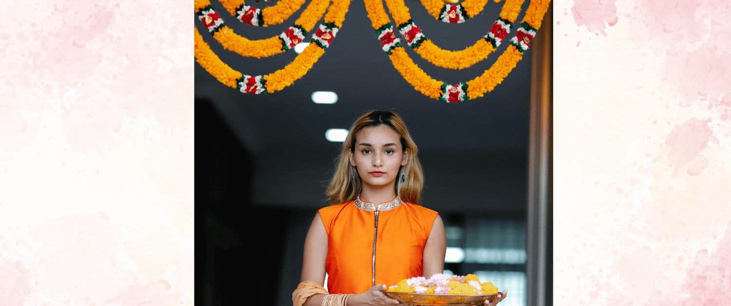 Storing Pooja Flowers in Clay Pots